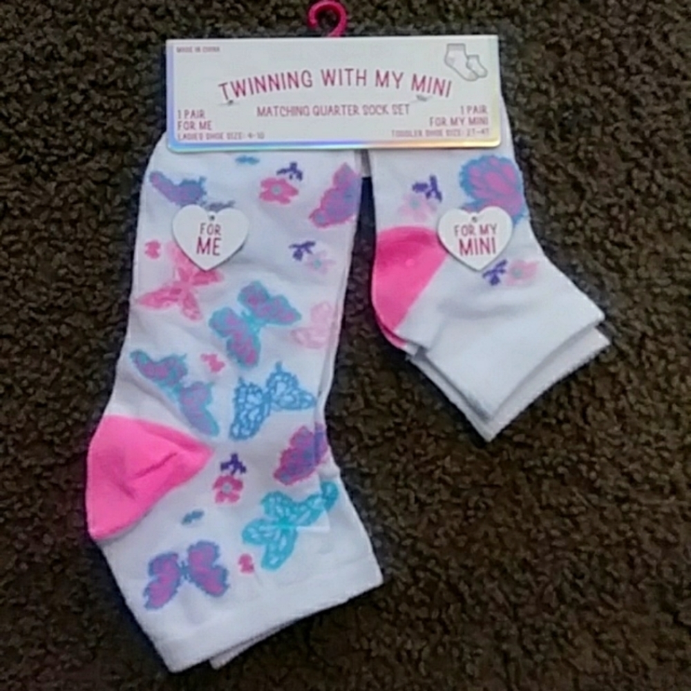 Willow & Ruby Sock Set 1 Adult 1 Child